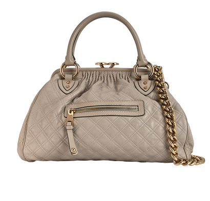 Stam, &pound;210, Handbags, Beige, Leather, Front view